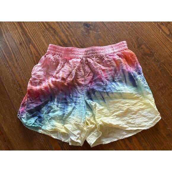 Young, Fabulous, and Broke Tie Dyed Boho 5" Lightweight Shorts, Small - Picture 1 of 4
